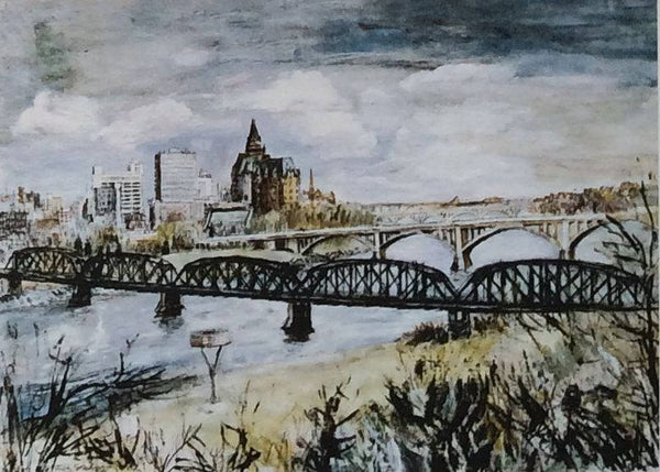 Saskatoon Traffic Bridge 1970, Art Card