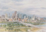 Calgary Skyline 1983, Art Card