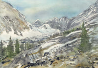 Rocky Mountains in Spring, Art Card